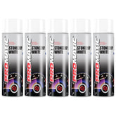 5X Promatic Stonechip White Spray Paint 500ml Spray Paint